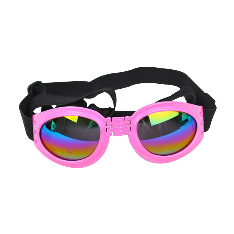 Stylish UV Protection Dog Shades - Adjustable Head Strap, Scratch-Resistant Lenses, Safe and Fashionable Eye Care for Pets - Ideal for Outdoor Activities and Travel
