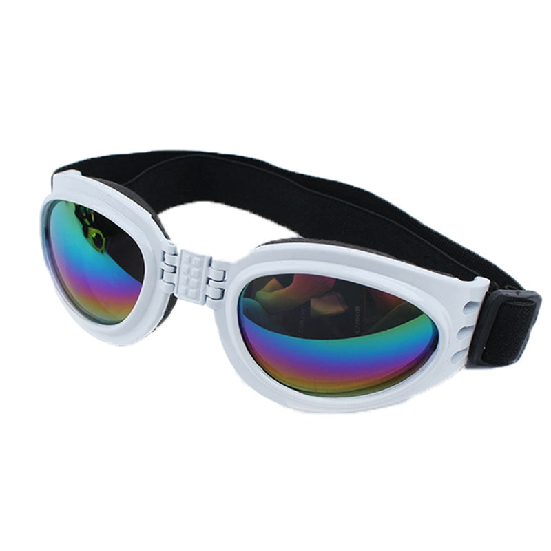 Stylish UV Protection Dog Shades - Adjustable Head Strap, Scratch-Resistant Lenses, Safe and Fashionable Eye Care for Pets - Ideal for Outdoor Activities and Travel