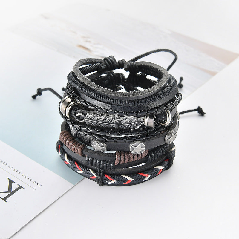 Multilayer Leather Bracelet For Men