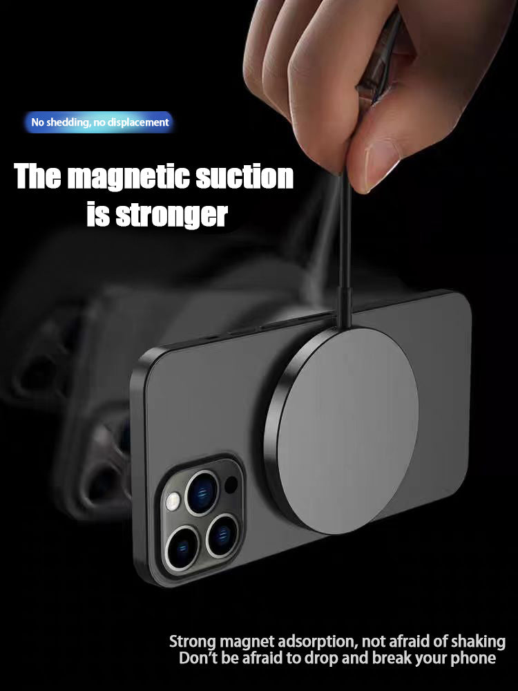 The Qi Wireless Charger 15w Magnetic Wireless Fast Charging Is Suitable For 12, 13, 14, 15 And 16 Mobile Phone Models