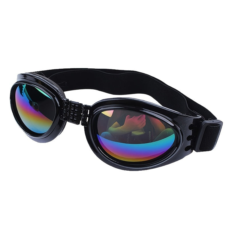 Stylish UV Protection Dog Shades - Adjustable Head Strap, Scratch-Resistant Lenses, Safe and Fashionable Eye Care for Pets - Ideal for Outdoor Activities and Travel