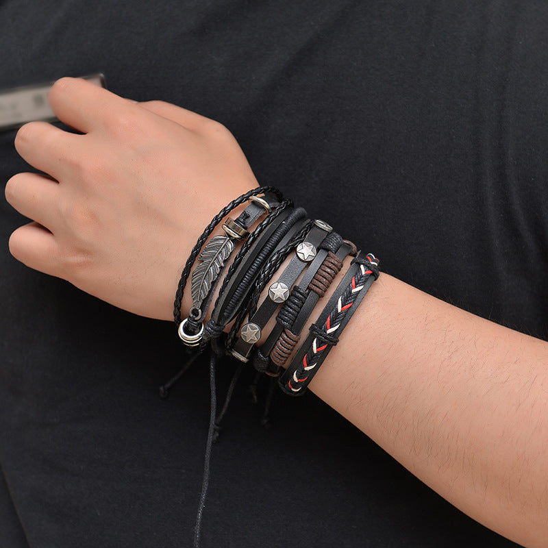 Multilayer Leather Bracelet For Men