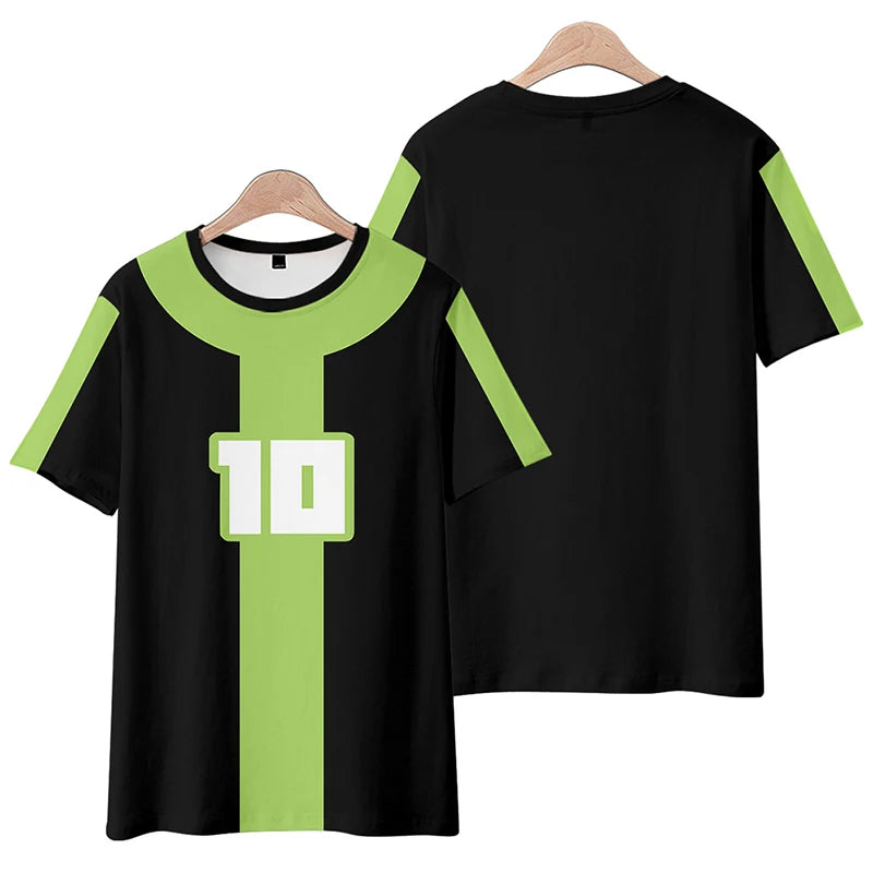 Summer Ben10 Anime 3D Printed Short sleeved T shirts Paired With Mother Kids Kids Clothing Student Round Neck Trendy Top Tshirt