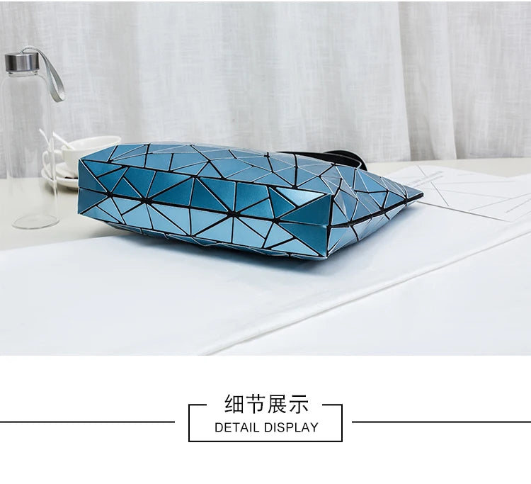 new luxury handbags women bags designer Beach Large tote Hologram Shoulder Bag sac a main Geometric bag bolsa feminina Silver