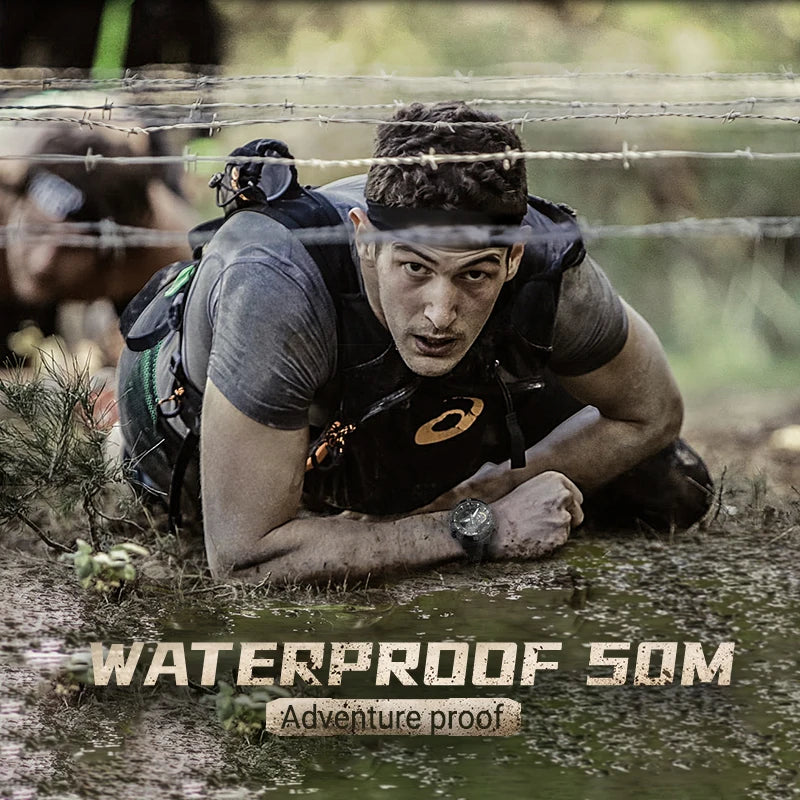 NORTH EDGE Mens Smart Watch World Time Clock Countdown Speed Stopwatch Male's Military Army Smartwatches Swimming Waterproof 50m