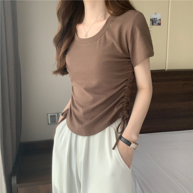 Design Sense Slim Fit Casual Short Student Shirt