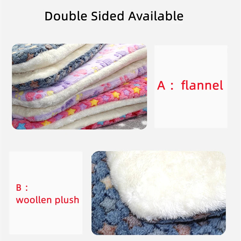 Multi-model pet flannel sleeping mat kennel mat blanket pet warm mat suitable for large medium and small pets