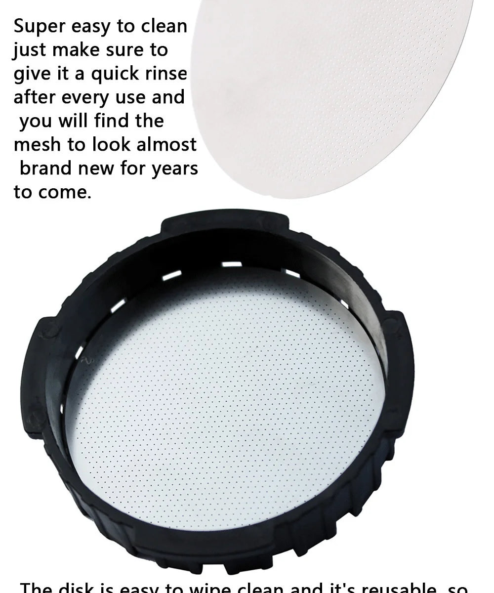 2PCS/lot 61MM Coffee Metal Mesh Filter Reusable Stainless Steel Filter Mesh For Aeropress Coffee Maker Tool Kitchen Accessories