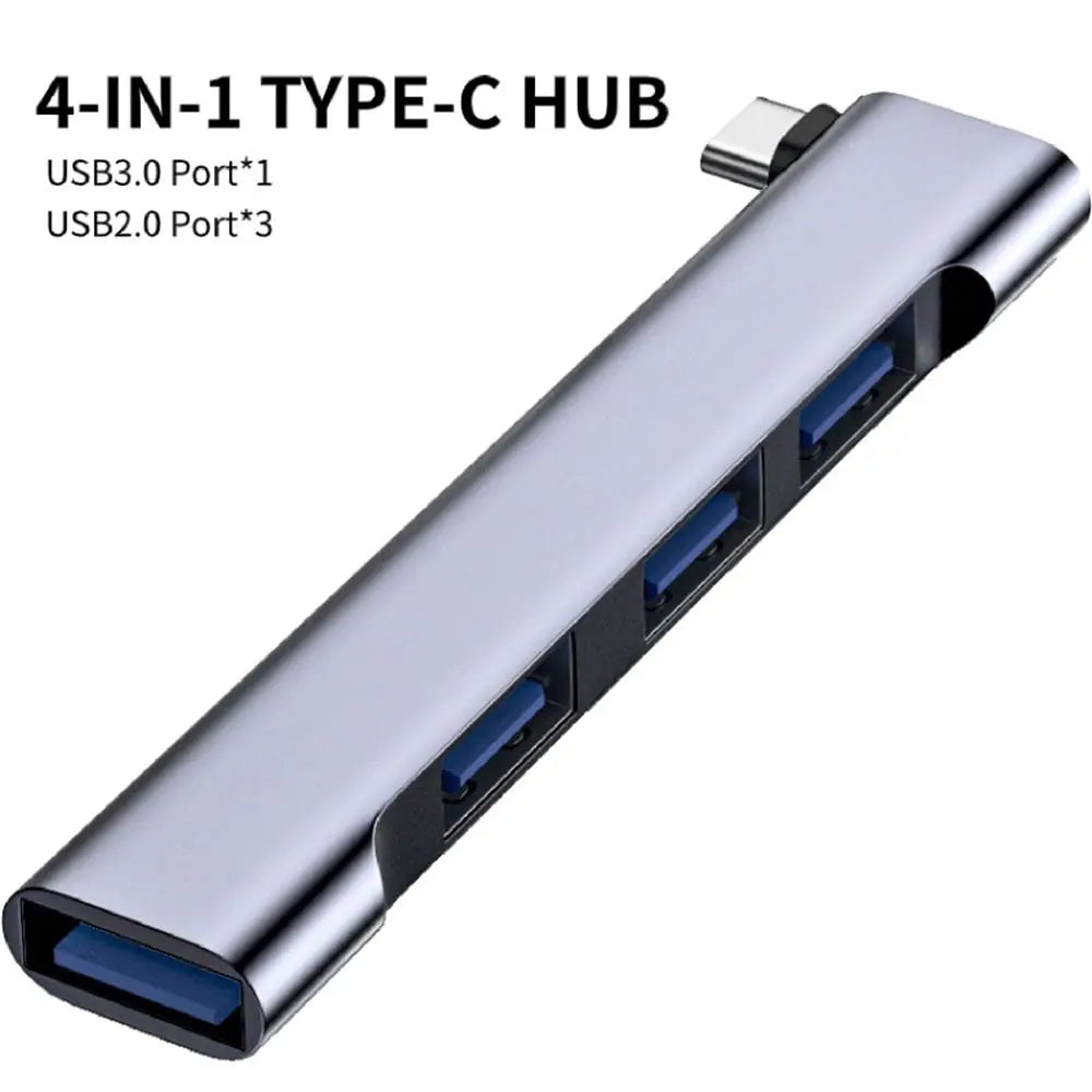 For Laptop PC Splitter High Speed Docking Station USB 3.0 USB-C HUB PD Charging OTG Adapter