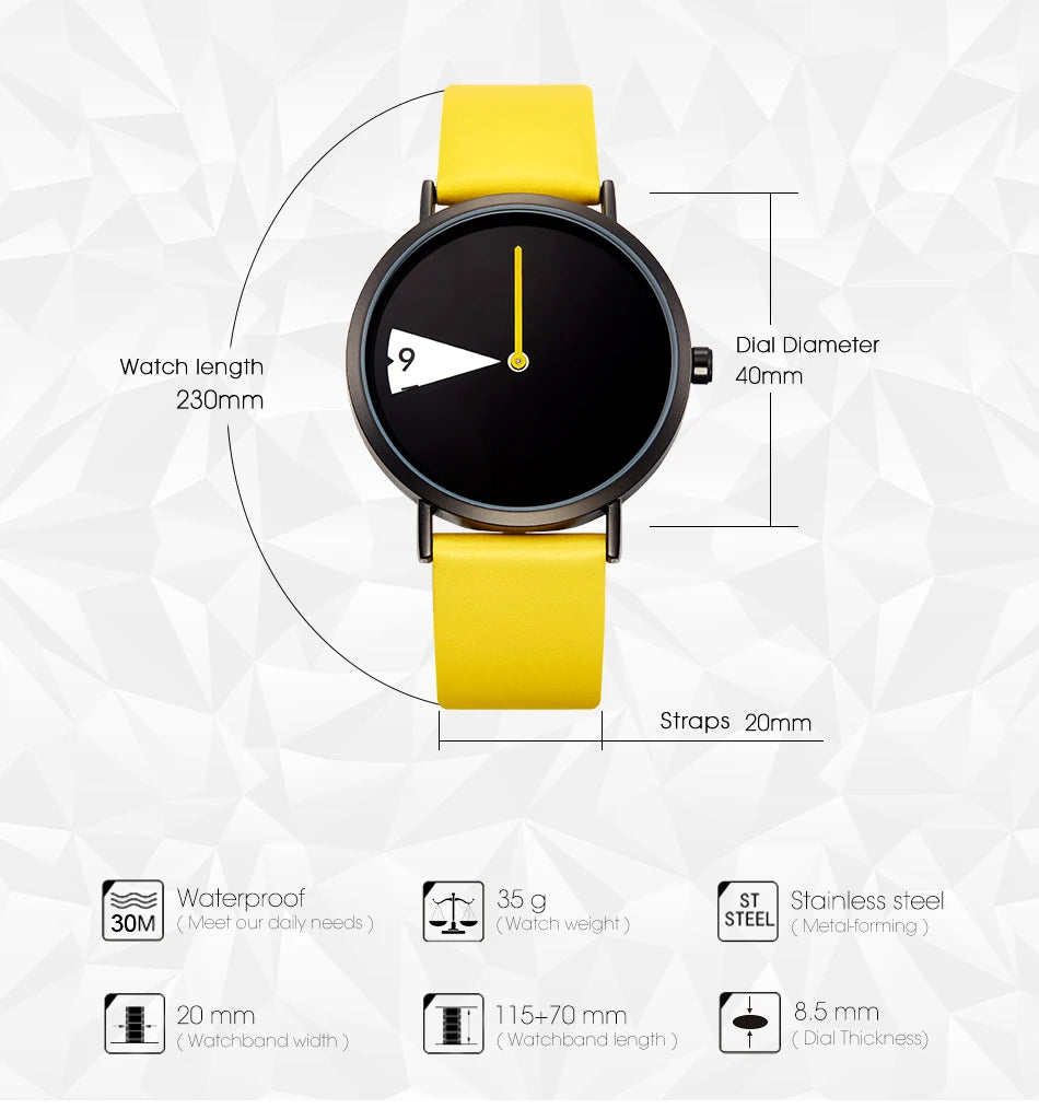 Shengke Hot Women Watch Creative Wristwatch Ladies Watch Rotate Yellow Leather Band Wristwatches Clock Montres Femme Reloj Mujer