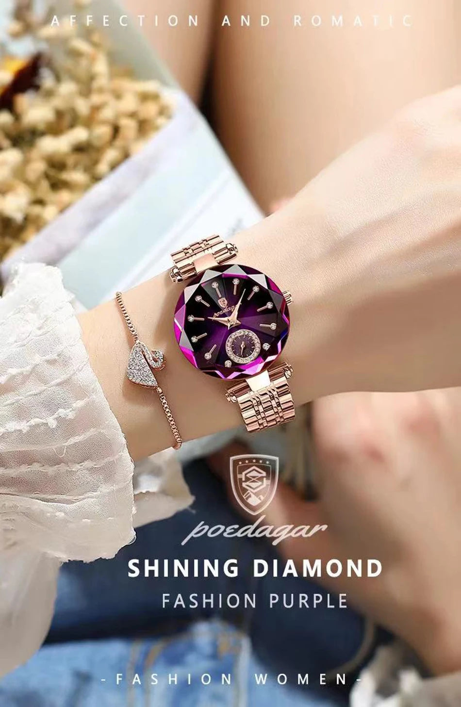 2023 Brand Women Watches Fashion Square Ladies Quartz Watch Bracelet Set Green Dial Simple Rose Gold Mesh Luxury Women Watches