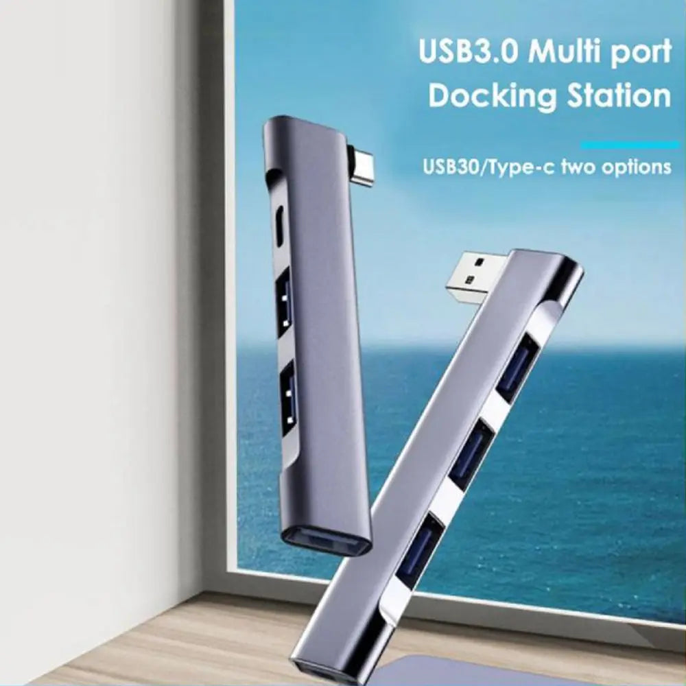 For Laptop PC Splitter High Speed Docking Station USB 3.0 USB-C HUB PD Charging OTG Adapter