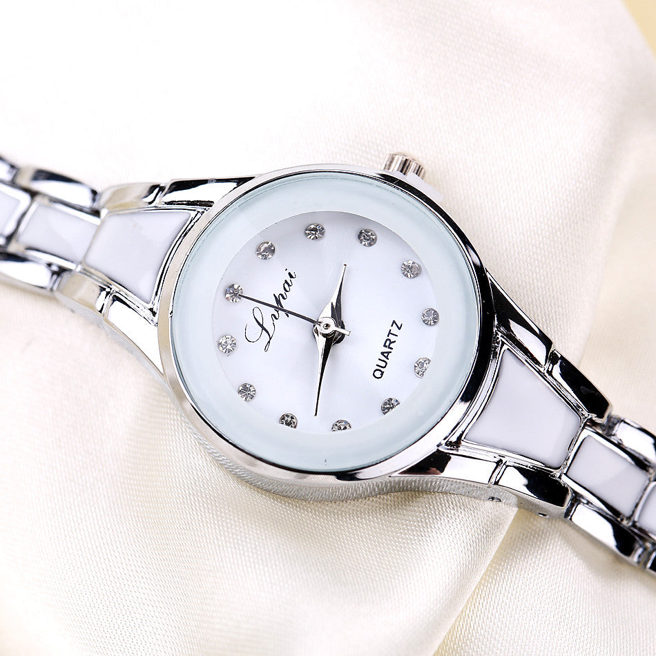 Women's watches Elegant woman watch Quartz gifts for women Luxury Fashion stainless steel Alloy Women's wristwatch accessories