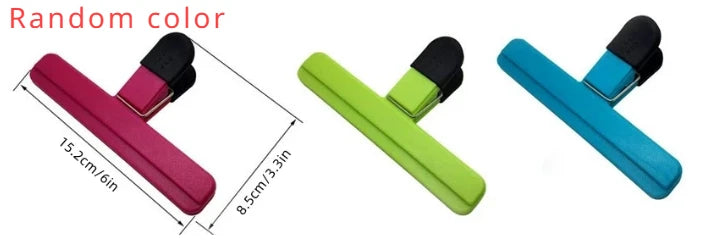 Portable Kitchen Storage Food Travel Plastic Tongs Snack Seal Sealing Bag Clips Sealer Clamp Storage Tool Kitchen Accessories