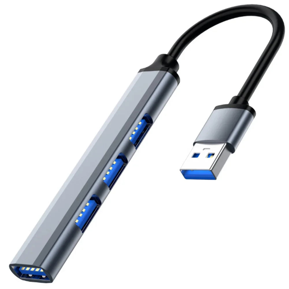 4-Port USB-C Hub 3.0/3.1-Multi-Device Splitter OTG for MacBook/Huawei/Xiaomi/Lenovo & Mor-Plug&Play-Ultra Slim PC Accessory!