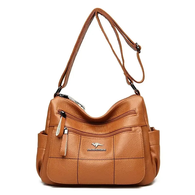 Women Embroidery Tote Bag High Quality Leather Ladies Handbags 2024 Women Shoulder Bag Small Crossbody Bags For Women Sac a Main