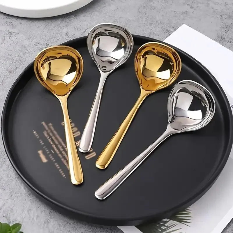 1Pc Stainless Steel Thickening Spoon Creative Long Handle Hotel Hot Pot Spoon Soup Ladle Home Kitchen Essential Tools