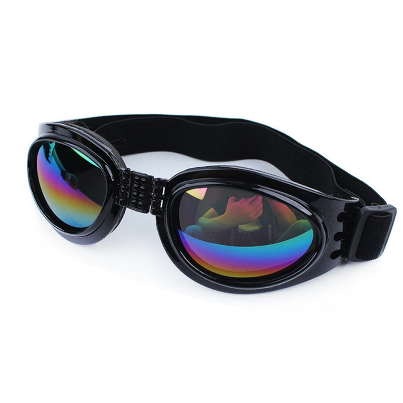 Stylish UV Protection Dog Shades - Adjustable Head Strap, Scratch-Resistant Lenses, Safe and Fashionable Eye Care for Pets - Ideal for Outdoor Activities and Travel