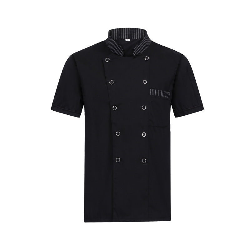 Summer Men's Chinese Chef Clothes Short Sleeve