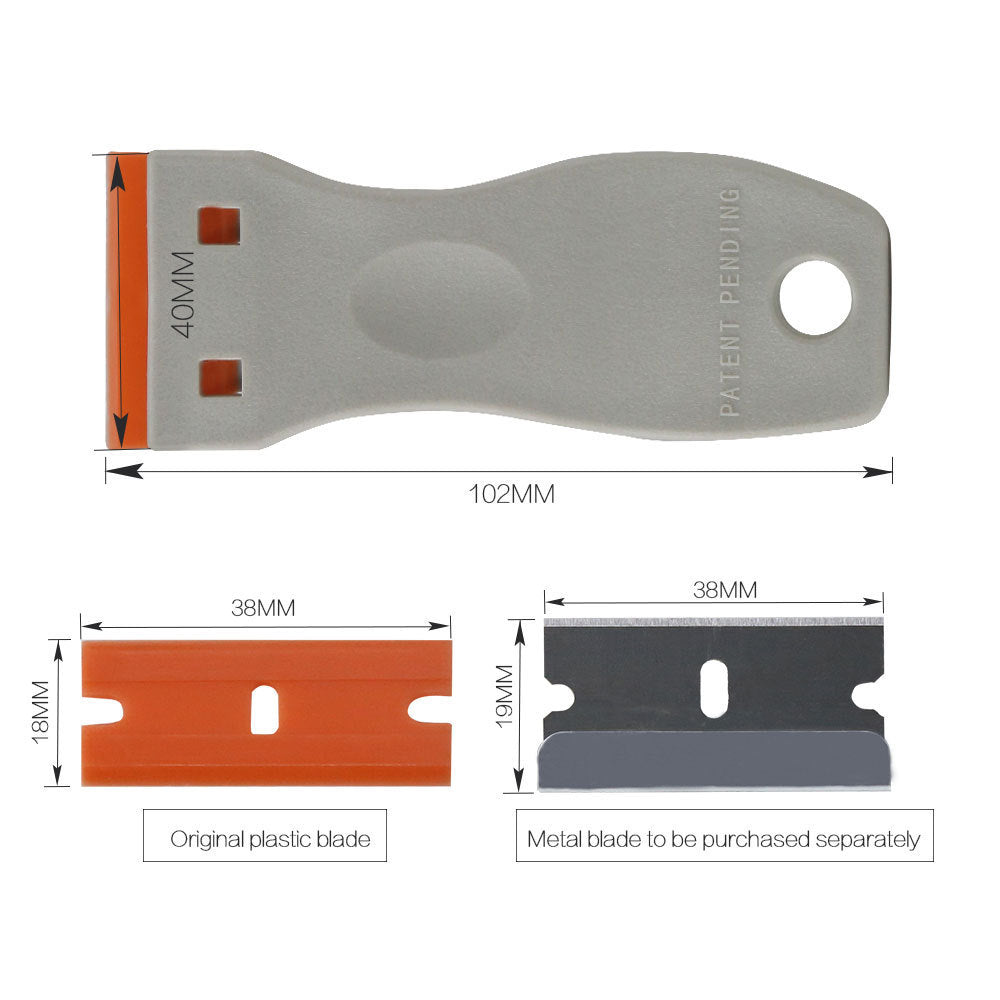 Car Film Tools Cleaning Glue Removal Practical Plastic Metal Scraper