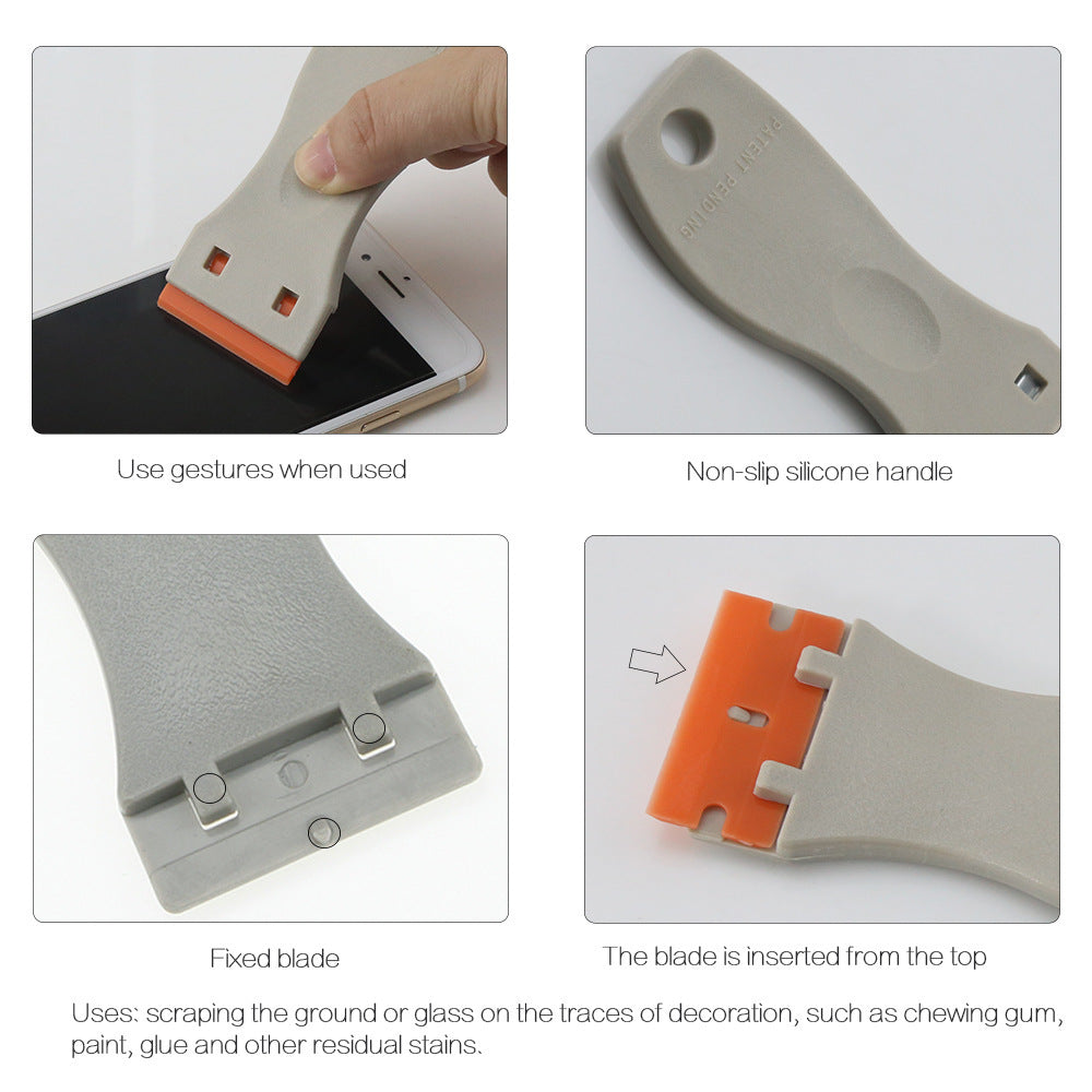 Car Film Tools Cleaning Glue Removal Practical Plastic Metal Scraper