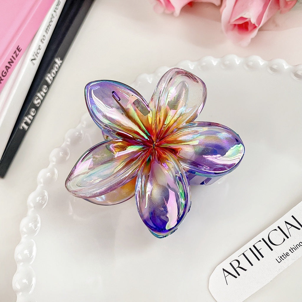High Sense Plumeria Rubra Seaside Holiday Barrettes