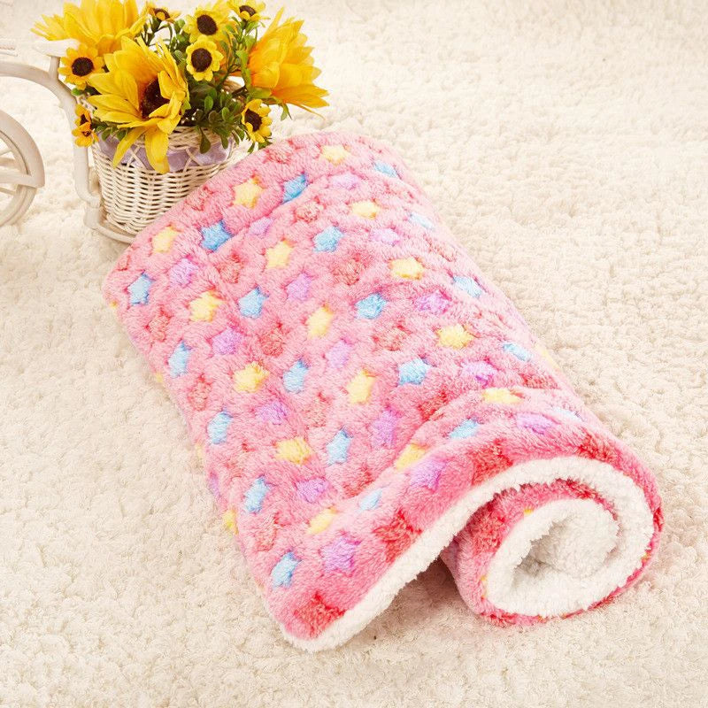 Multi-model pet flannel sleeping mat kennel mat blanket pet warm mat suitable for large medium and small pets