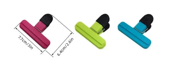 Portable Kitchen Storage Food  Travel Plastic Tongs  Snack Seal Sealing Bag Clips Sealer Clamp Storage Tool Kitchen Accessories