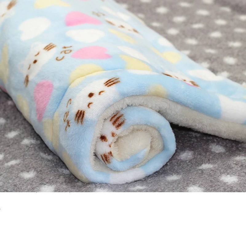 Multi-model pet flannel sleeping mat kennel mat blanket pet warm mat suitable for large medium and small pets
