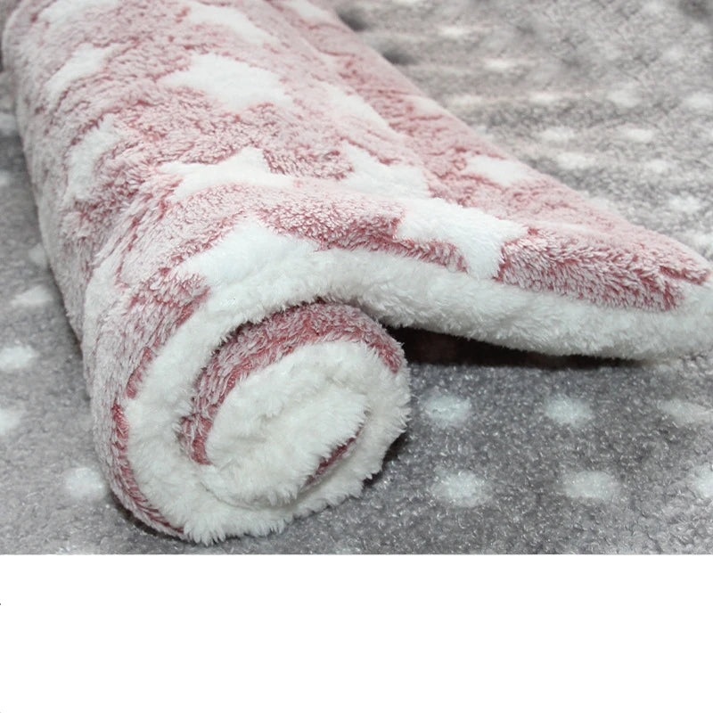 Multi-model pet flannel sleeping mat kennel mat blanket pet warm mat suitable for large medium and small pets