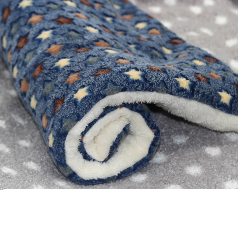 Multi-model pet flannel sleeping mat kennel mat blanket pet warm mat suitable for large medium and small pets